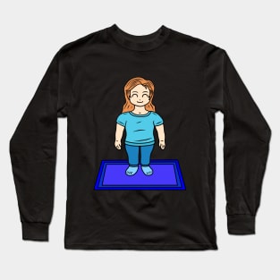 Yoga Mountain Pose Long Sleeve T-Shirt